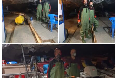 آغاز محلول‌پاشی دوره‌ای در غار علیصدر با هدف حفاظت زیست‌محیطی