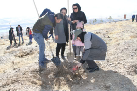 غرس ۲۰۰۰ نهال به نام مادران همدان؛ تقدیم به یادگار عشق و طبیعت